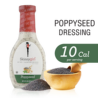 Skinnygirl Poppyseed Fat Free & Sugar Free Salad Dressing, 8 Ounce