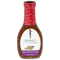 Skinnygirl Asian Sesame Ginger Fat Free & Sugar Free Salad Dressing, 8 Ounce