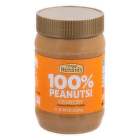 Crazy Richard's Natural Crunchy Peanut Butter, 16 Ounce