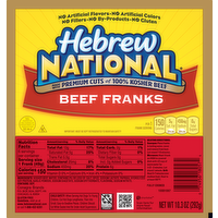 Hebrew National Beef Franks, 10.3 Ounce