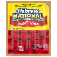 Hebrew National Jumbo Beef Franks, 12 Ounce