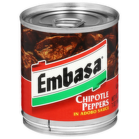 Embasa Chipotle Peppers in Adobo Sauce, 7 Ounce