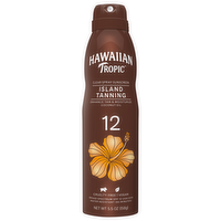 Hawaiian Tropic Island Tanning SPF 12 Clear Sunscreen Spray, 5.5 Ounce