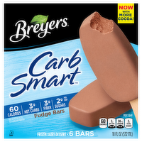 Breyers CarbSmart Fudge Frozen Dairy Dessert Bars, 6 Each