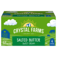 Crystal Farms Salted Sweet Cream Butter, 1 Pound