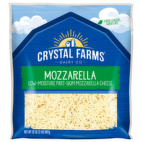 Crystal Farms Shredded Mozzarella Cheese, 32 Ounce