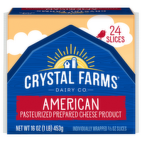 Crystal Farms American Cheese Singles, 16 Ounce