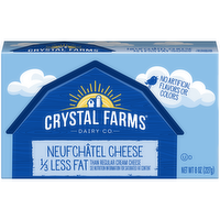 Crystal Farms Neufchatel Cheese One-Third Less Fat Cream Cheese Block, 8 Ounce