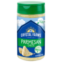 Crystal Farms Grated Parmesan Cheese Shaker, 8 Ounce