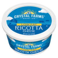 Crystal Farms Low Fat Ricotta Cheese, 15 Ounce