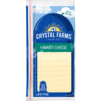 Crystal Farms Havarti Cheese Slices, 7 Ounce