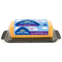 Crystal Farms Extra Sharp Cheddar Cheese Cracker Cuts, 10 Ounce