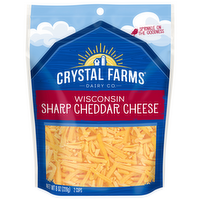 Crystal Farms Shredded Wisconsin Sharp Cheddar Cheese