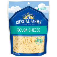 Crystal Farms Shredded Gouda Cheese, 6 Ounce