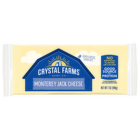 Crystal Farms Monterey Jack Cheese Brick, 7 Ounce