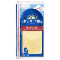 Crystal Farms Smoked Provolone Cheese Slices, 7 Ounce