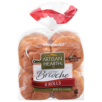 Artisan Hearth Gourmet Brioche Rolls, 8 Each