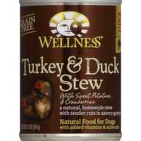 Wellness Turkey & Duck Stew Wet Dog Food, 12.5 Ounce