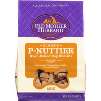 Old Mother Hubbard Baking Co. Mini Classic P-Nuttier Oven-Baked Dog Biscuits, 20 Ounce