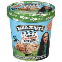 Ben & Jerry's Lights! Caramel! Action! Non-Dairy Frozen Dessert, 16 Ounce