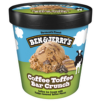 Ben & Jerry's Coffee Toffee Bar Crunch Ice Cream, 16 Ounce