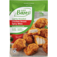 Just Bare Lightly Breaded Chicken Breast Spicy Bites, 24 Ounce