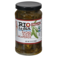 Rio Luna Organic Nacho Sliced Jalapenos, 12 Ounce