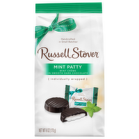 Russell Stover Mint Patty Dark Chocolate Candy, 6 Ounce