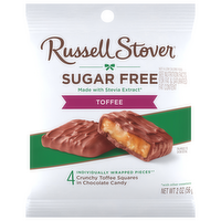 Russell Stover Sugar Free Toffee Chocolate Candy, 2 Ounce