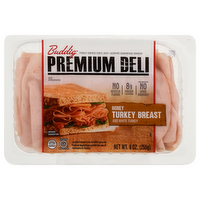 Buddig Premium Deli Honey Turkey Breast, 9 Ounce