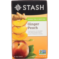 Stash Ginger Peach Green Tea, 18 Each