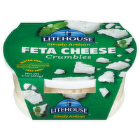 Litehouse Simply Artisan Feta Cheese Crumbles, 4 Ounce