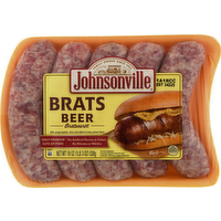 Johnsonville Beer & Bratwurst Brats, 19 Ounce