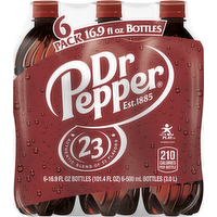 Dr Pepper Soda, 6 Each