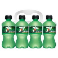 7UP Zero Sugar Soda, 8 Each