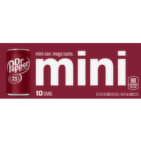 Dr Pepper Soda Mini Cans, 10 Each