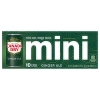 Canada Dry Ginger Ale Mini Cans, 10 Each