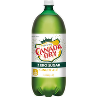 Canada Dry Zero Sugar Ginger Ale, 2 Litre