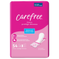 Carefree Acti-Fresh Regular Unscented Daily Liners, 54 Each