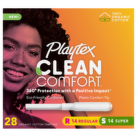 Playtex Clean Comfort Combo Pack Tampons, 28 Each