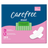 Carefree Maxi Super Long Pads with Wings, 28 Each