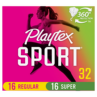 Playtex Sport Combo Pack Tampons, 32 Each