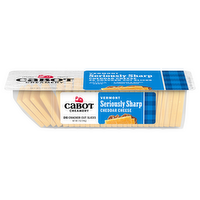 Cabot Seriously Sharp Yellow Cheddar Cheese Cracker Cuts, 7 Ounce