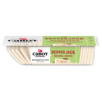 Cabot Pepper Jack Cheese Cracker Cut Slices, 7 Ounce