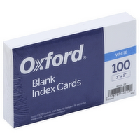 Oxford Blank Index Cards, 1 Each