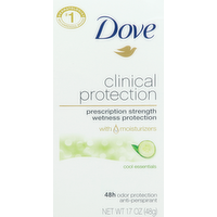 Dove Clinical Protection Antiperspirant Deodorant, 1.7 Ounce