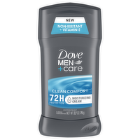 Dove Men+Care Clean Comfort Antiperspirant Deodorant Stick, 2.7 Ounce