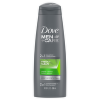 Dove Men+Care Fresh and Clean 2 in 1 Shampoo and Conditioner, 12 Ounce