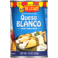 Ricos Restaurant Style White Queso Blanco Cheese Sauce, 15 Ounce
