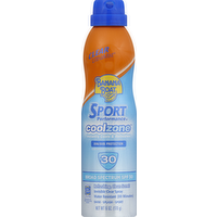 Banana Boat Sport Performance SPF 30 CoolZone Clear UltraMist Sunscreen Spray, 6 Ounce